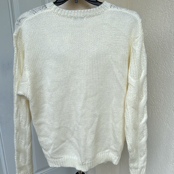 FASHION NOVA. NWT. Henderson Cable Knit Pullover Acrylic Sweater. Cream.… - Picture 3 of 10
